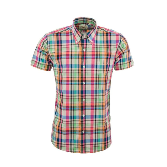 Relco Multi Coloured Check S/S [CK-61]
