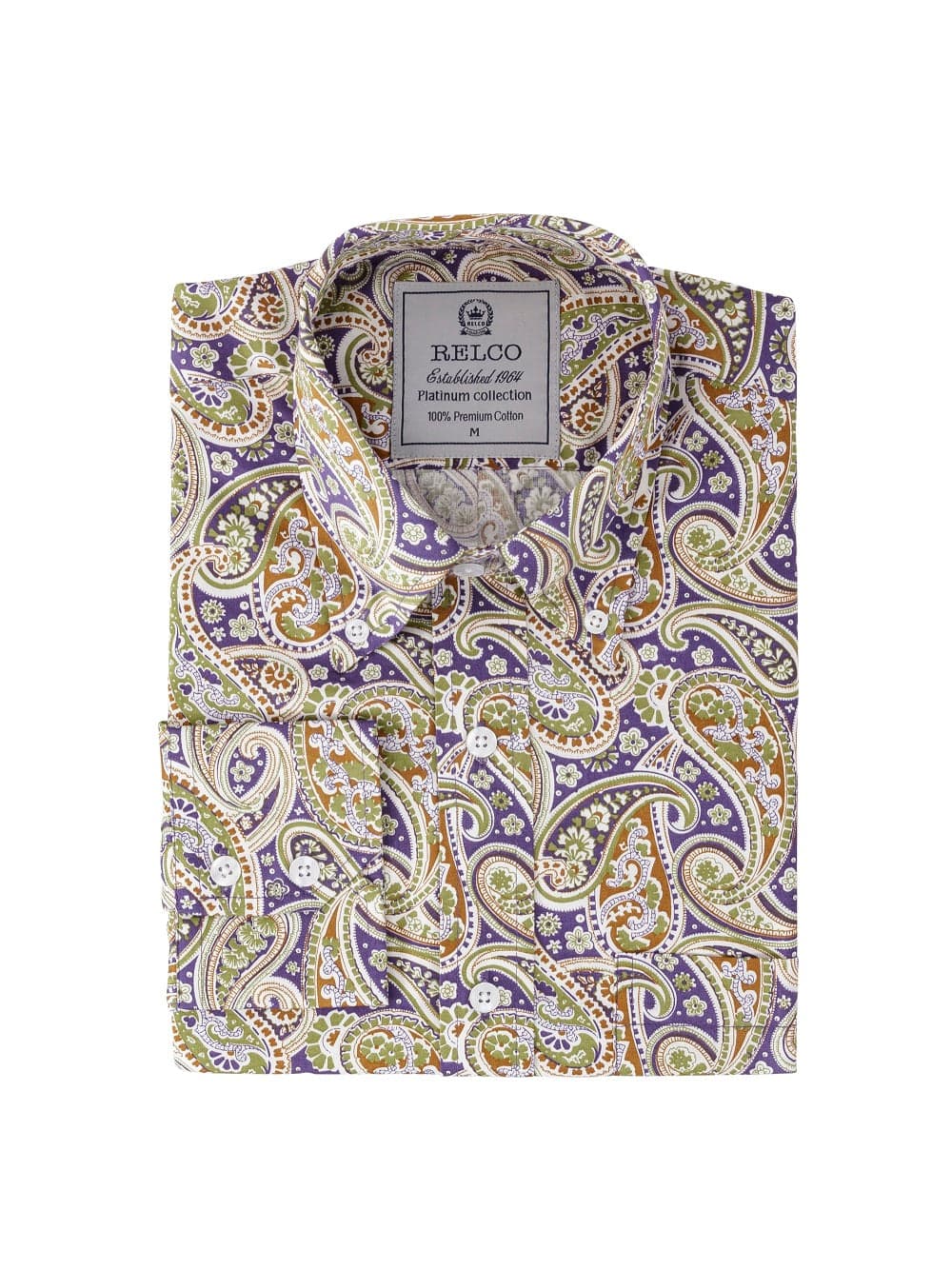 Platinum Paisley shirt [RSW 619 PLT] - Purple