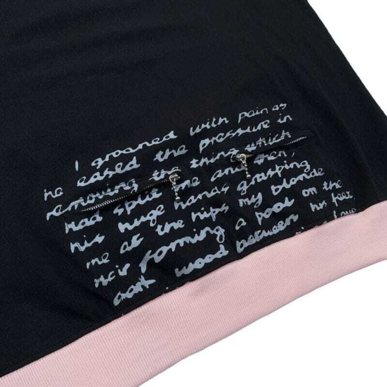 BALLCHAIN L/S with PORNO TEXT〈Black〉