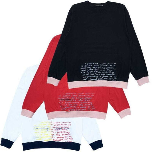 BALLCHAIN L/S with PORNO TEXT〈Black〉