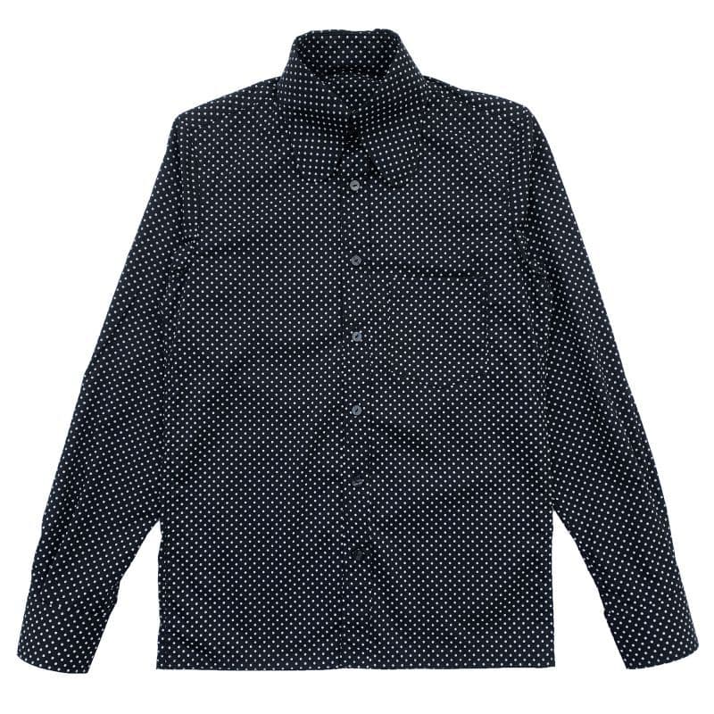 Beagle Collar Shirts〈Dot Black〉