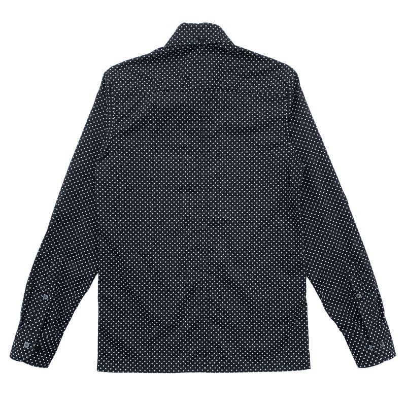 Beagle Collar Shirts〈Dot Black〉