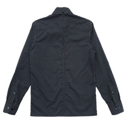 Beagle Collar Shirts〈Dot Black〉
