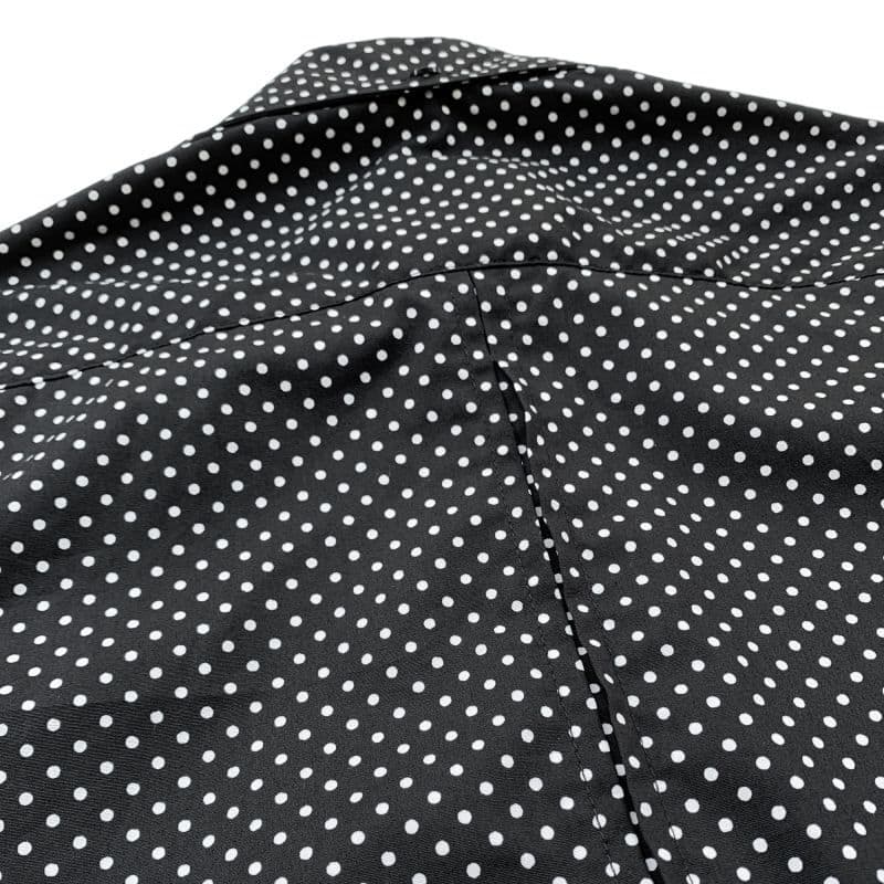 Beagle Collar Shirts〈Dot Black〉