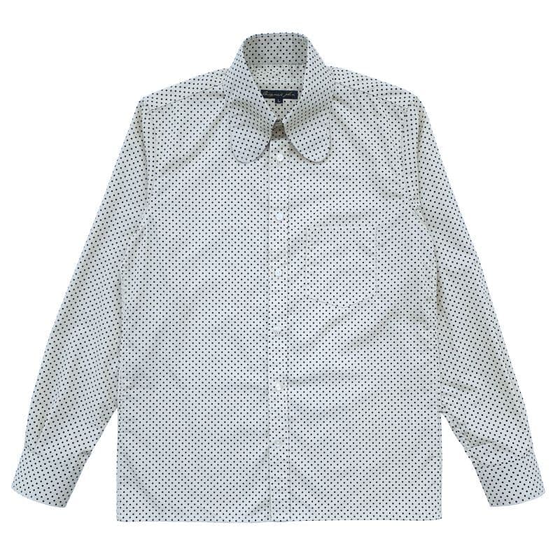 BEAGLE COLLAR SHIRTS [SH453] - Dot Ivory