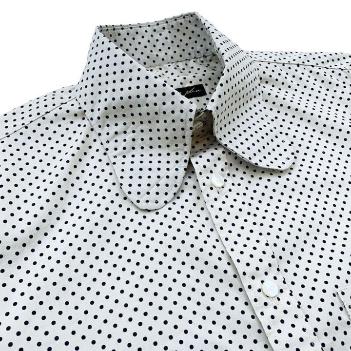 BEAGLE COLLAR SHIRTS [SH453] - Dot Ivory