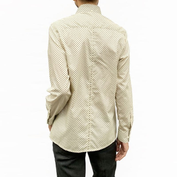 BEAGLE COLLAR SHIRTS [SH453] - Dot Ivory