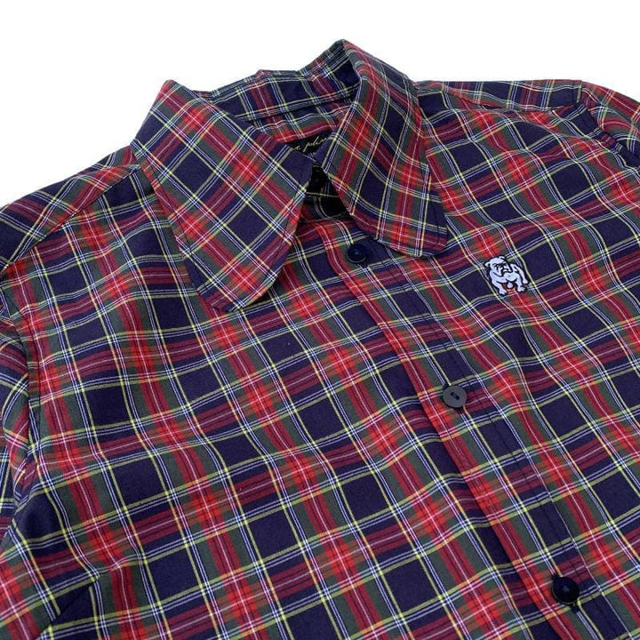 BEAGLE SHIRTS DRESS [OP511] - Navy Tartan