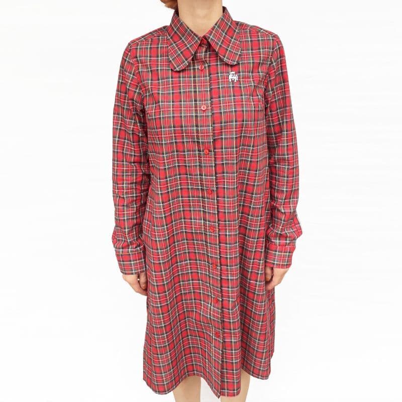 BEAGLE SHIRTS DRESS [OP511] - Navy Tartan