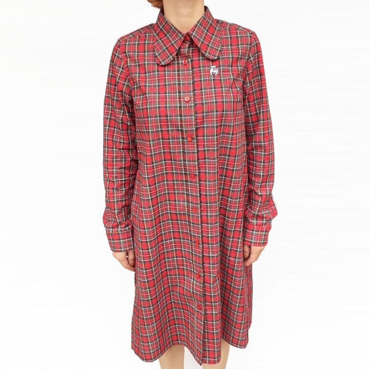 BEAGLE SHIRTS DRESS [OP511] - Navy Tartan