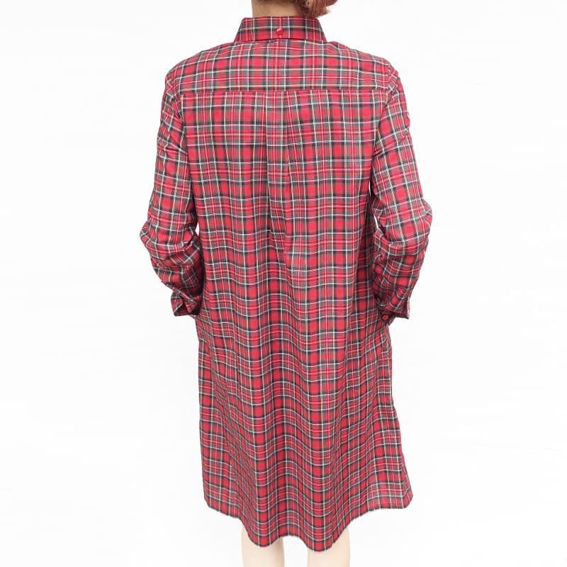BEAGLE SHIRTS DRESS [OP511] - Navy Tartan