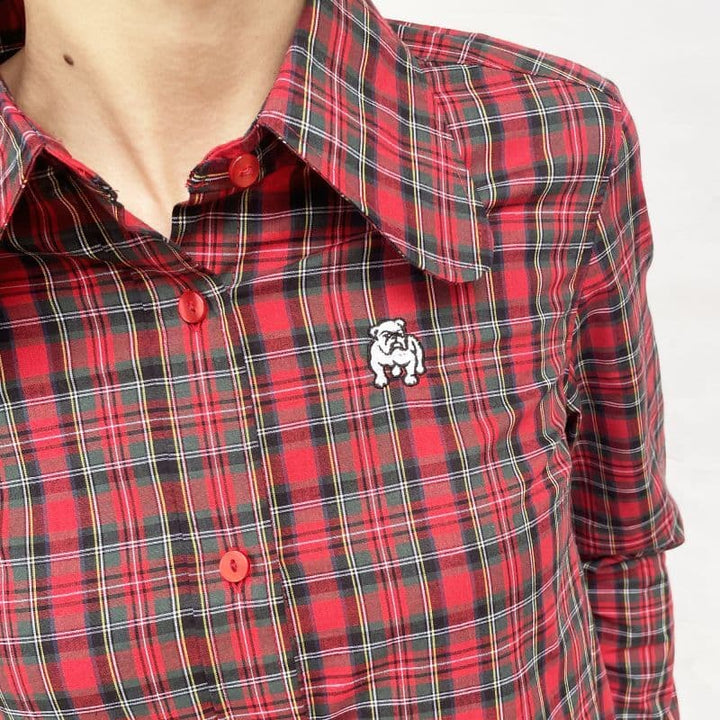 BEAGLE SHIRTS DRESS [OP511] - Navy Tartan