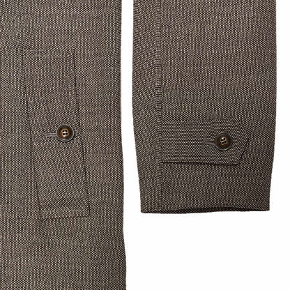 Birds-Eye Tweed Coat〈Brown×Beige〉