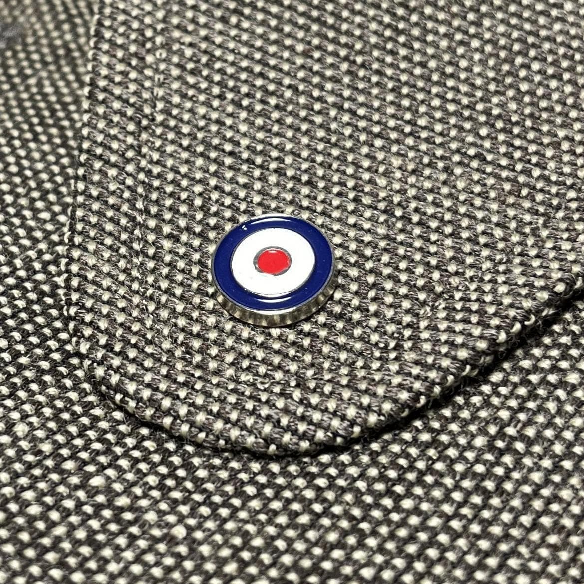 Birds-Eye Tweed Coat〈Black×Beige〉