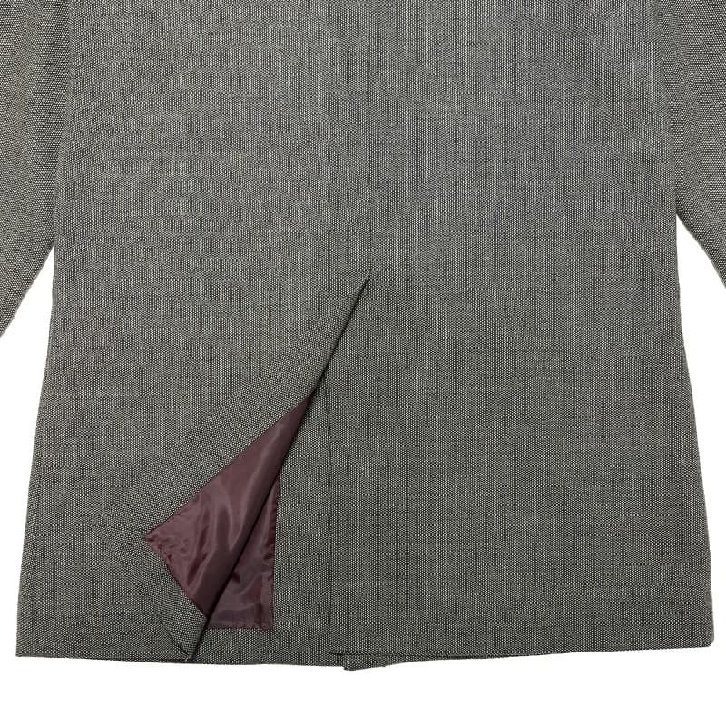 Birds-Eye Tweed Coat〈Black×Beige〉