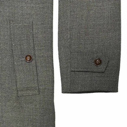 Birds-Eye Tweed Coat〈Black×Beige〉