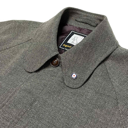 Birds-Eye Tweed Coat〈Black×Beige〉