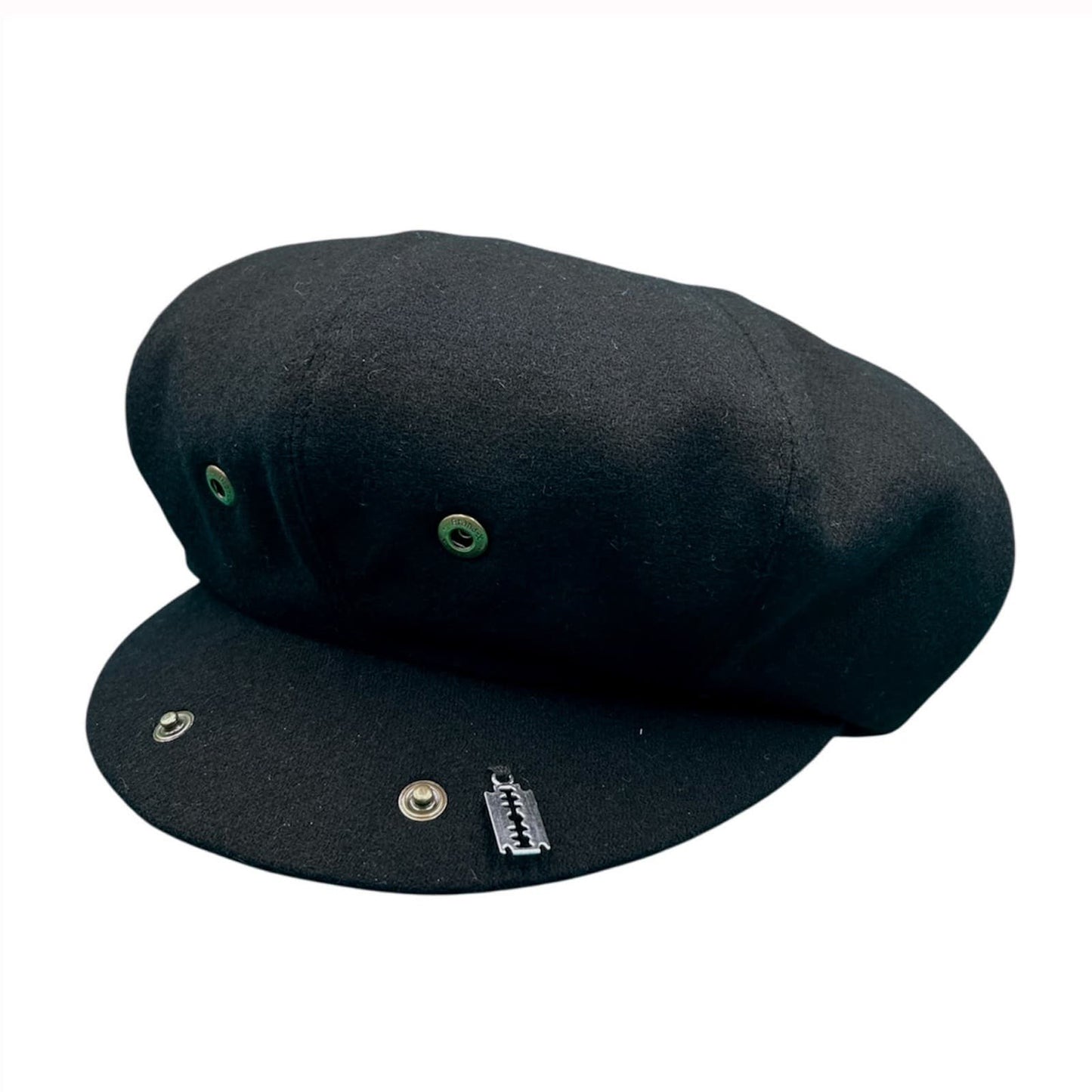British Casquette with Razorblade〈Wool Black〉