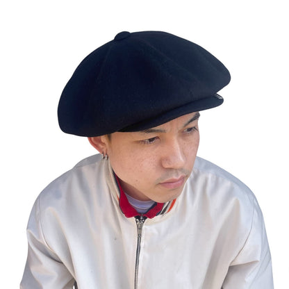 British Casquette with Razorblade〈Wool Black〉