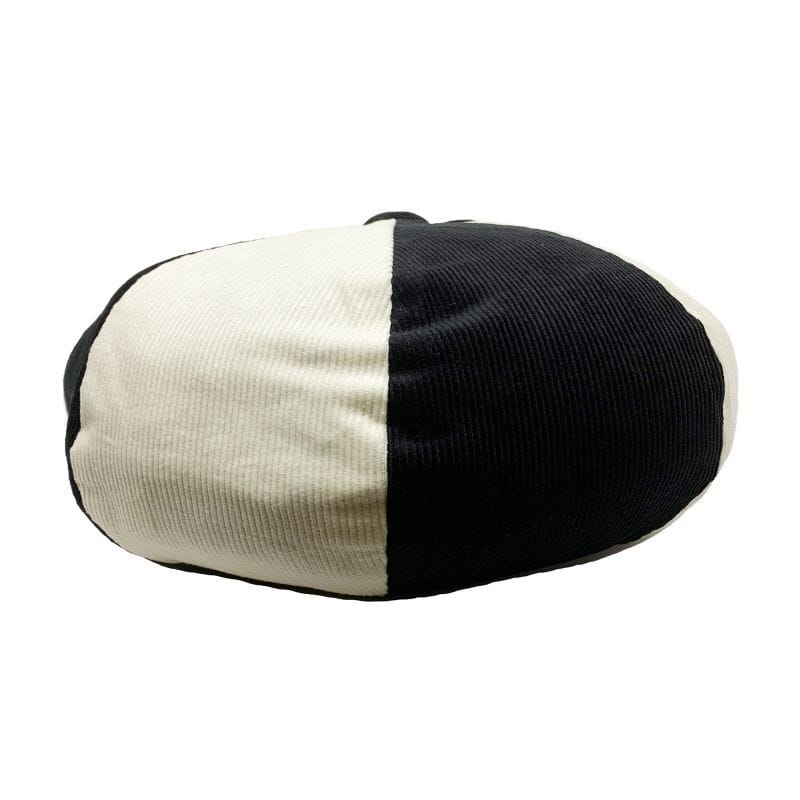 British Casquette CORDUROY [HTBC421] - Black×Ivory