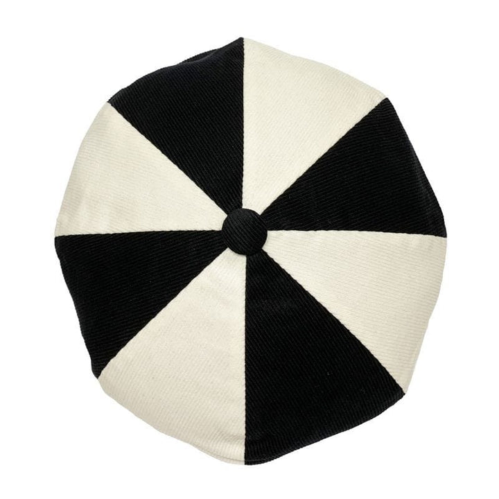British Casquette CORDUROY [HTBC421] - Black×Ivory
