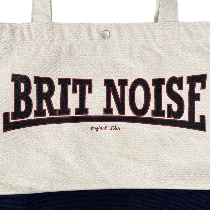 【お取り寄せ】Britnoise Shoulder Tote Bag〈Navy×Natural〉
