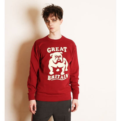 Bulldog Sweat Jamper〈Burgundy〉
