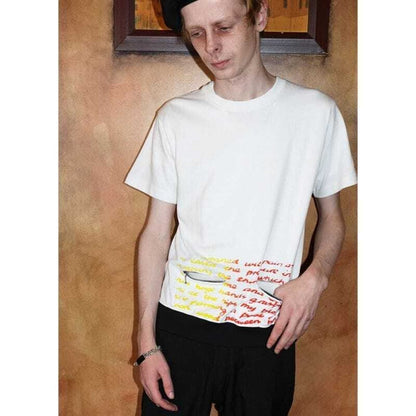 Ballchain S/S with Porno Text〈Black〉