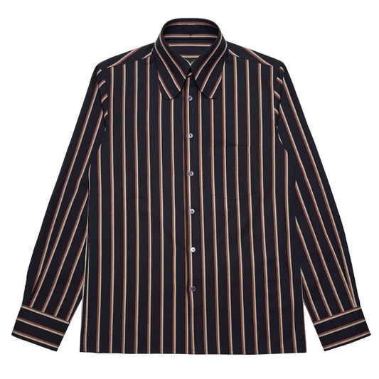 Stripe Beagle Collar Shirts
