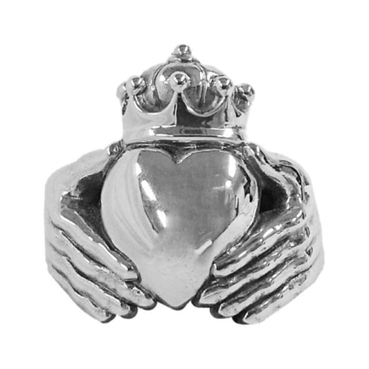 Big-Claddagh Ring - Silver