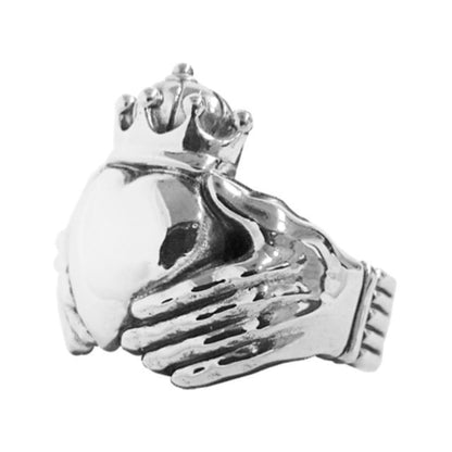 Big-Claddagh Ring - Silver