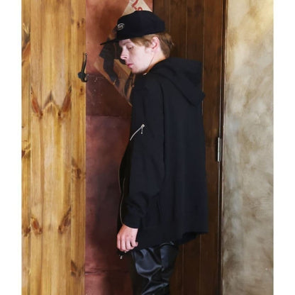 Boy Zip Hoodie〈Black〉