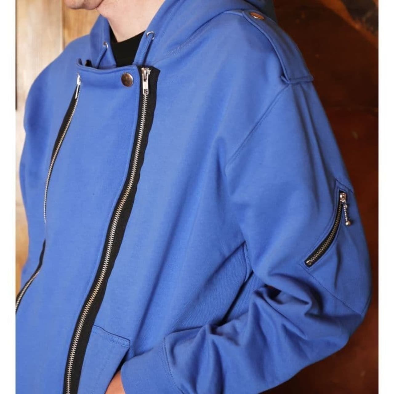Boy Zip Hoodie〈Blue〉