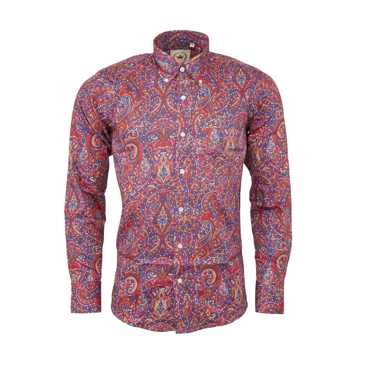 Burnt Orange Paisley Shirts - PS-41