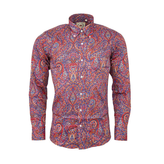 Burnt Orange Paisley Shirts - PS-41