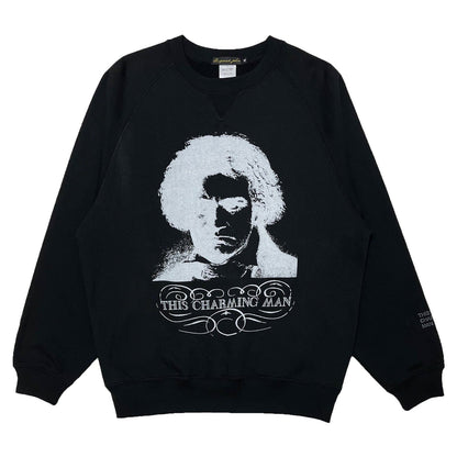 Charming Man Relaxing Sweat Shirts〈Black〉