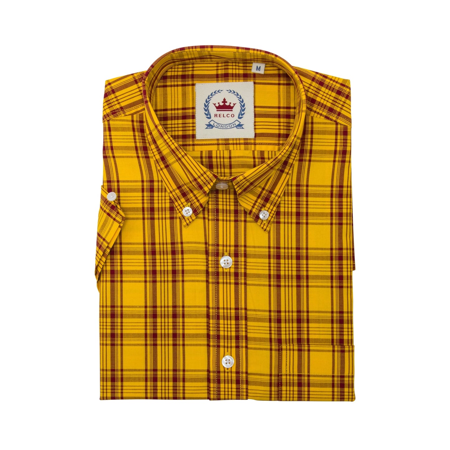 Relco Mustard Check S/S [CK-47]