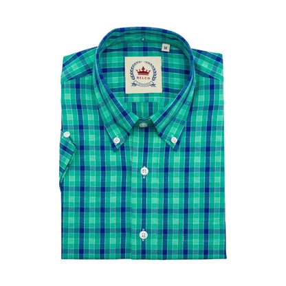 Relco Green Check S/S [CK-62]