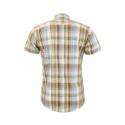 Relco Sky/Green/Brown Check S/S [CK-70]