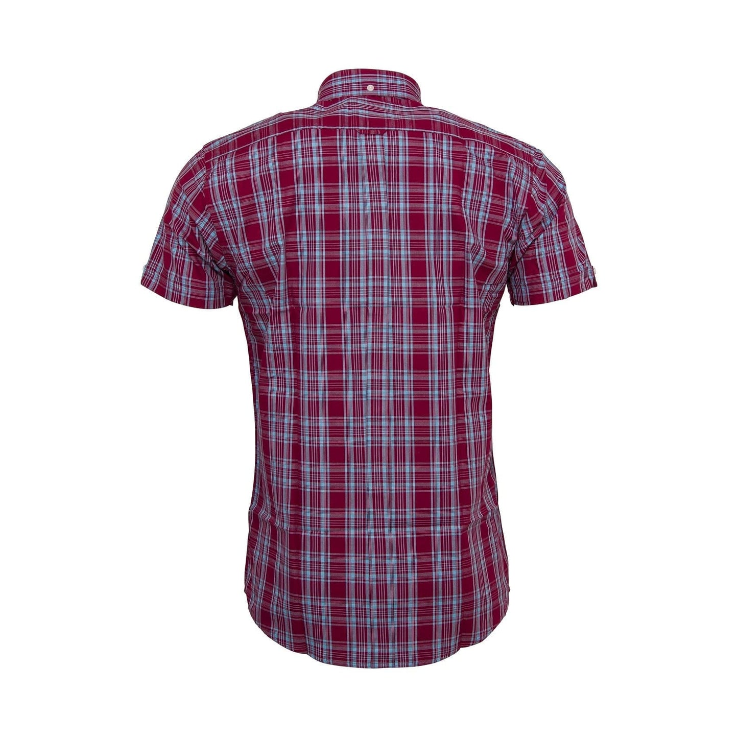 Relco Burgundy/Sky Check S/S [CK-74]