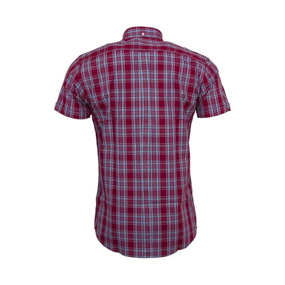 Relco Burgundy/Sky Check S/S [CK-74]