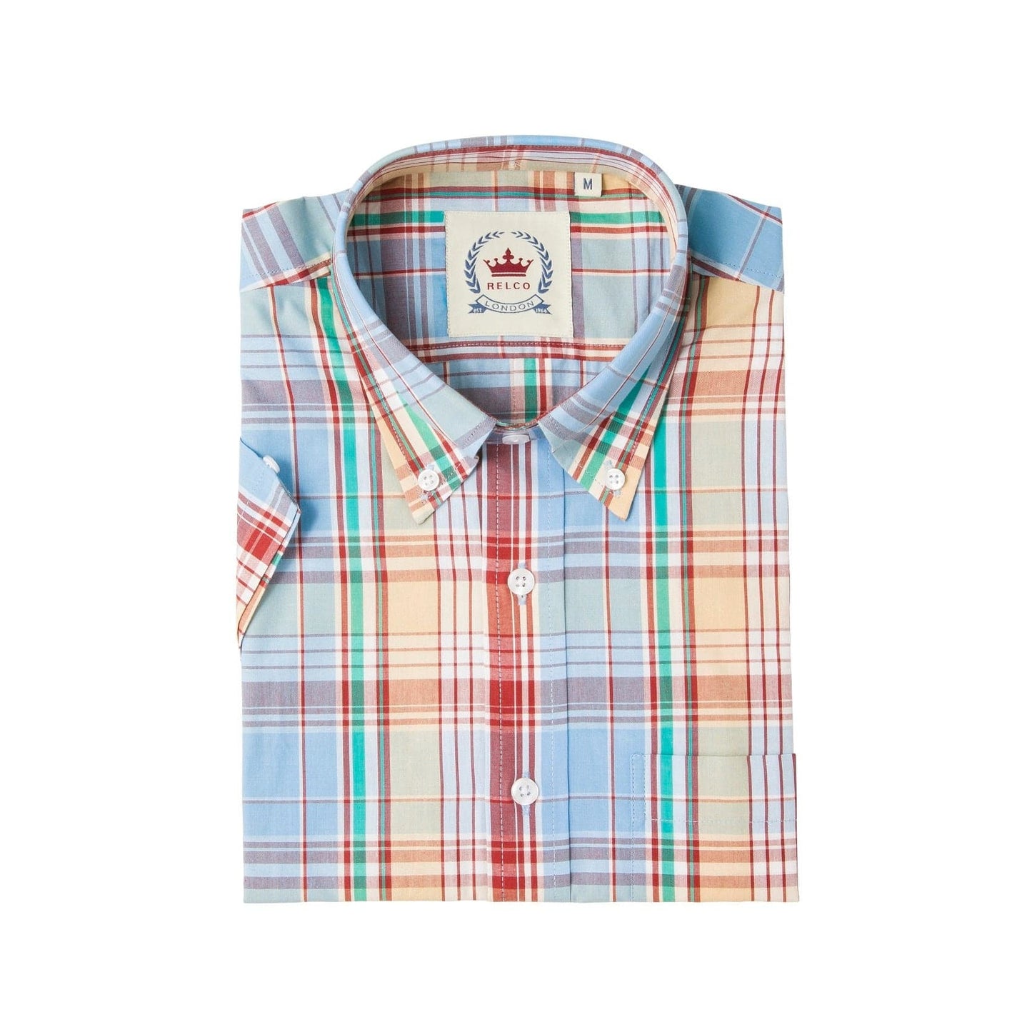 Relco Blue Check Shirts S/S [CK-77]