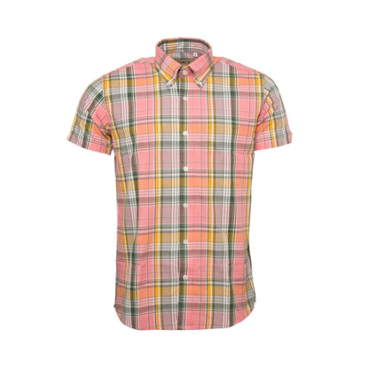 Relco Pink Check Shirts S/S [CK-78]