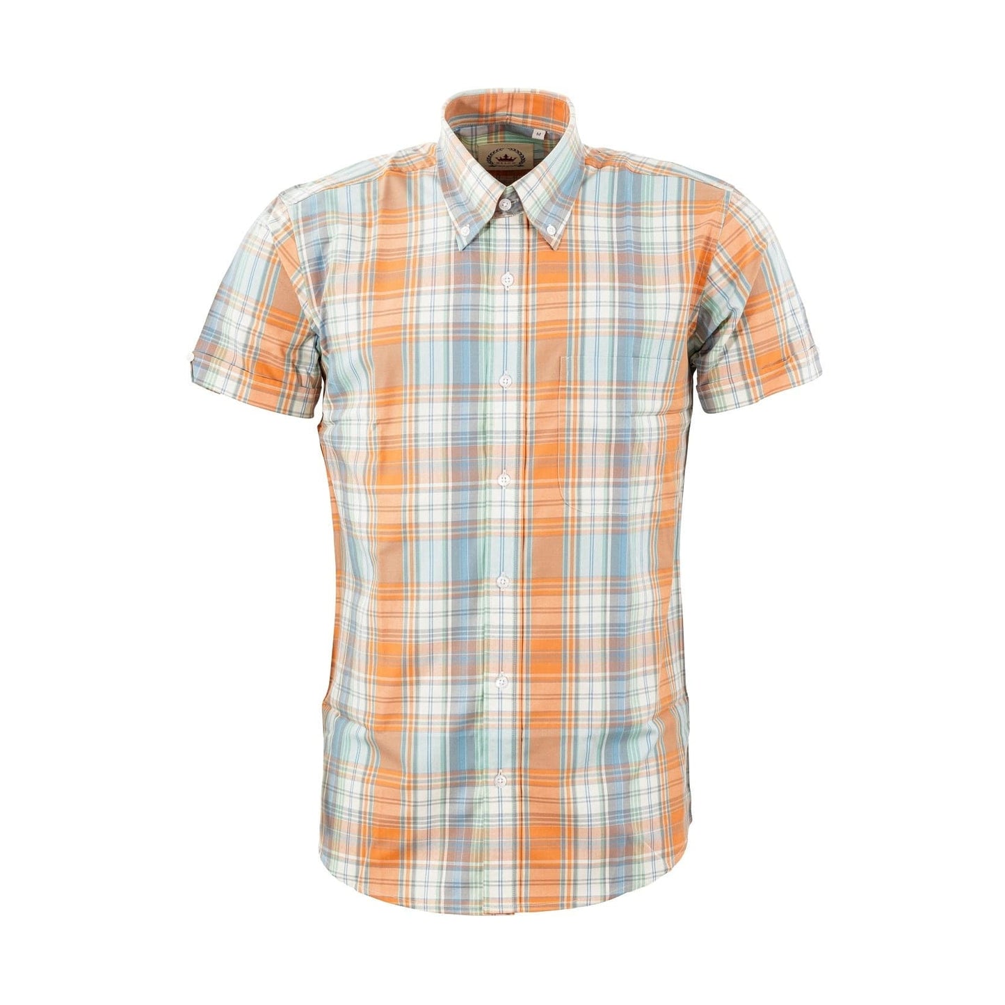 Relco Orange & Blue Check S/S [CK-68]