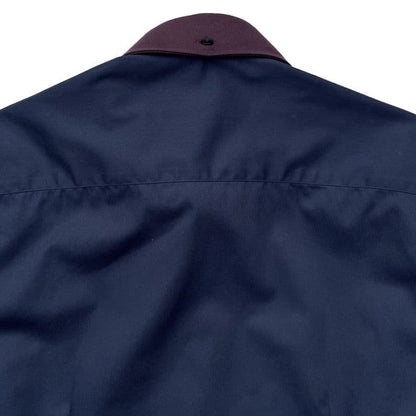 Classic Round Collar B.D.Shirts〈Navy〉