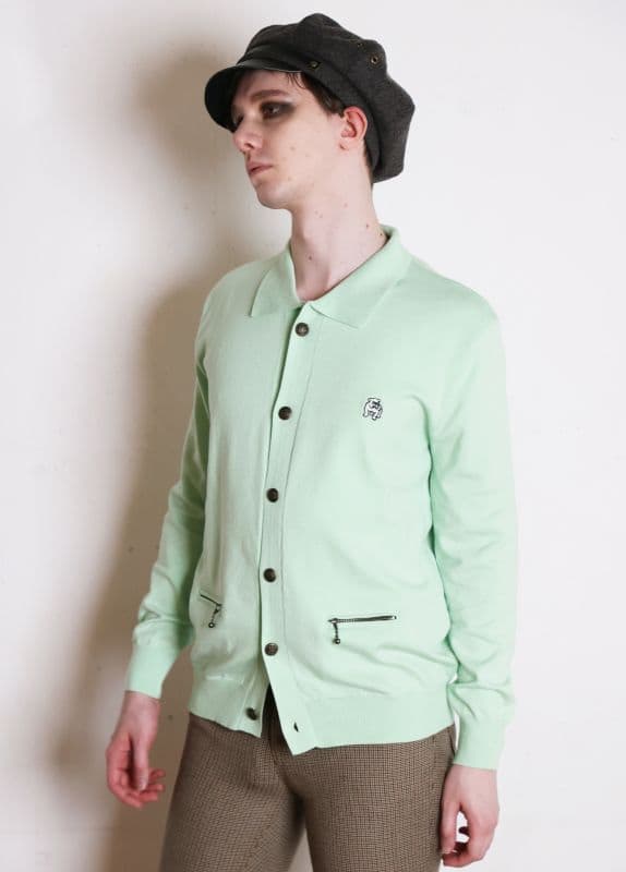 COLLARED CARDIGAN [KT512] - Beige