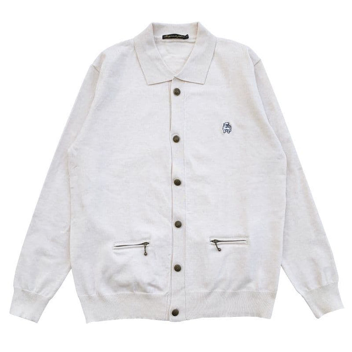 COLLARED CARDIGAN [KT512] - Beige
