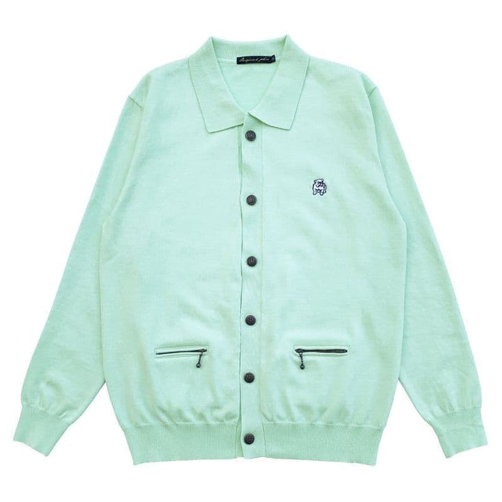 COLLARED CARDIGAN [KT512] - Lime Green