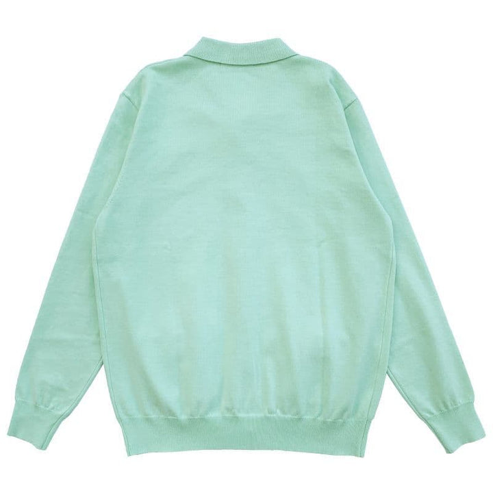 COLLARED CARDIGAN [KT512] - Lime Green