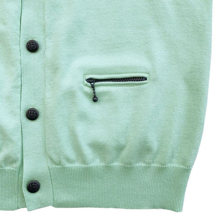 COLLARED CARDIGAN [KT512] - Lime Green